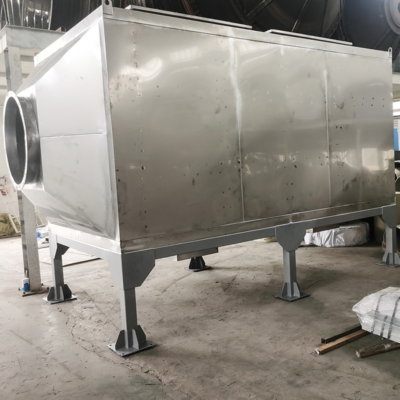 Toplastning og sidetømningsstruktur 304 rustfrit stål aktivt kul adsorptionsboks