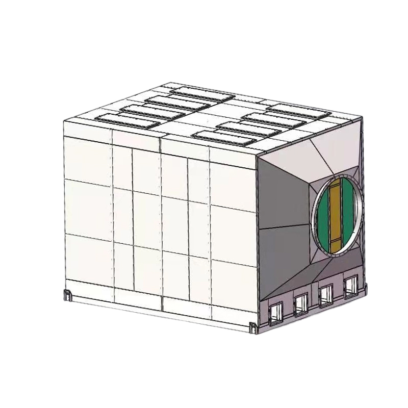 Toplastning og sidetømningsstruktur 304 rustfrit stål aktivt kul adsorptionsboks